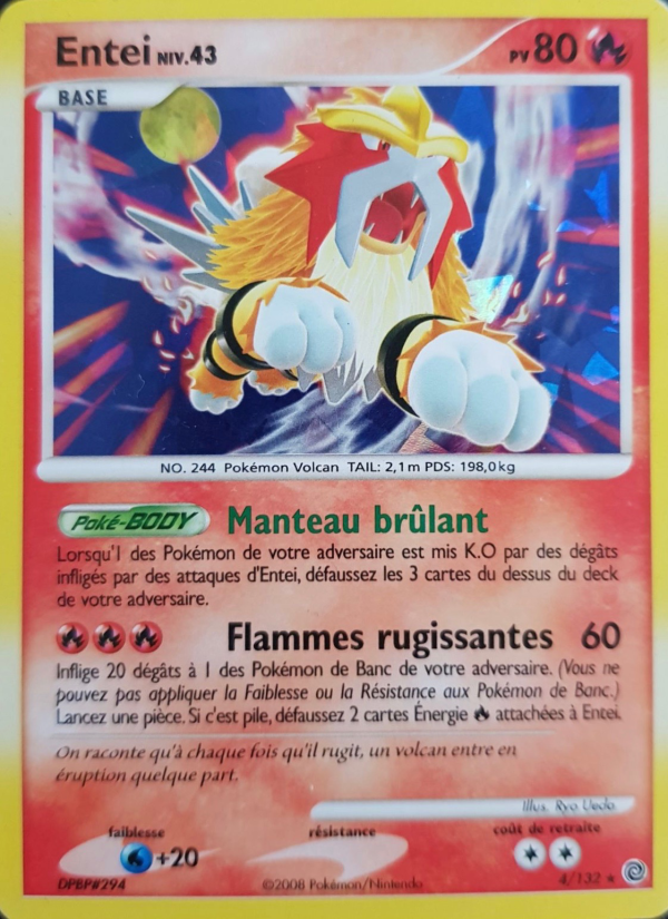 Entei 4 — Merveilles Secrètes (French Pokémon TCG card)