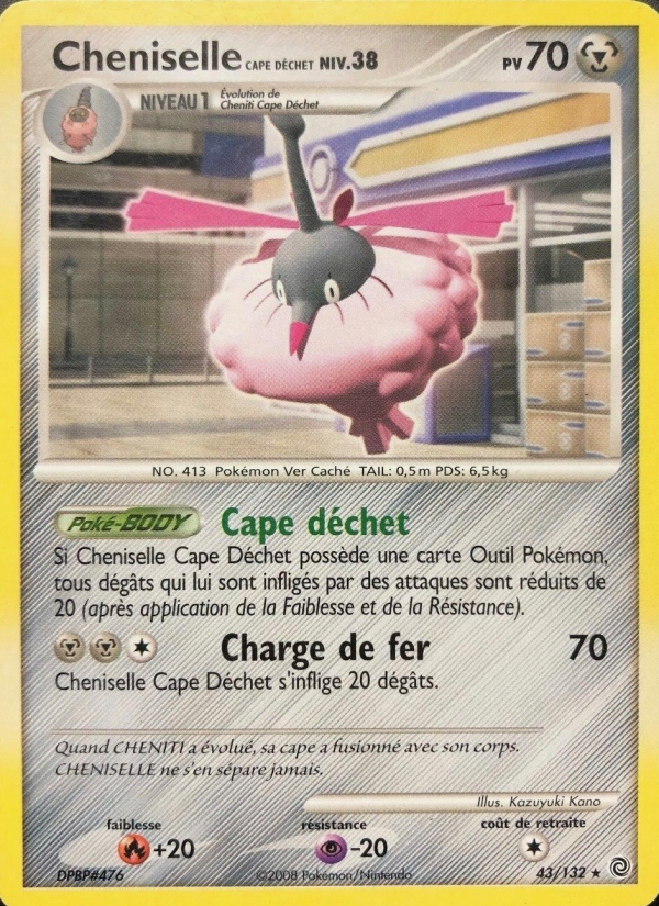 Cheniselle Cape Déchet 43 — Merveilles Secrètes (French Pokémon TCG card)