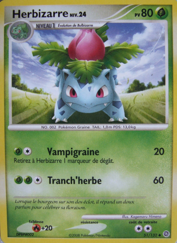Herbizarre 51 — Merveilles Secrètes (French Pokémon TCG card)