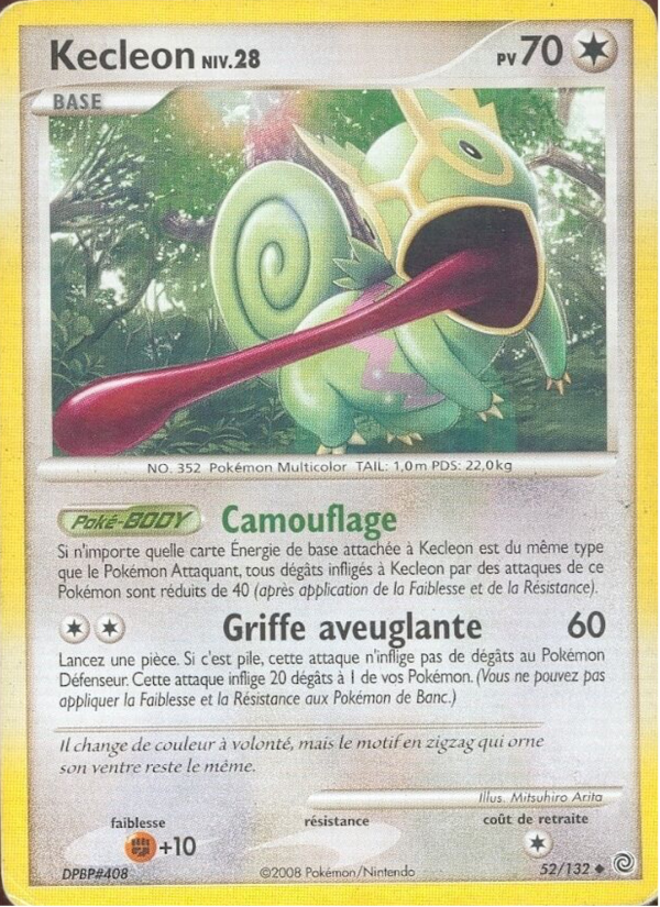 Kecleon 52 — Merveilles Secrètes (French Pokémon TCG card)