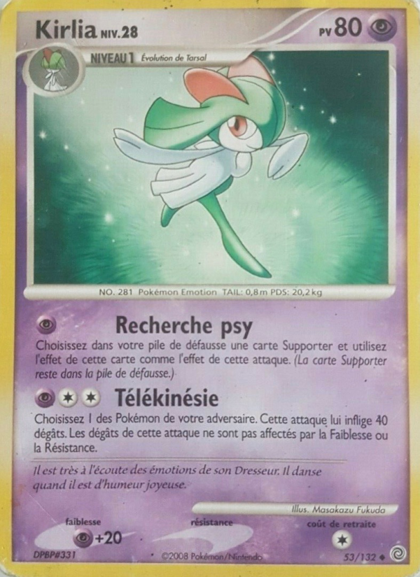 Kirlia 53 — Merveilles Secrètes (French Pokémon TCG card)