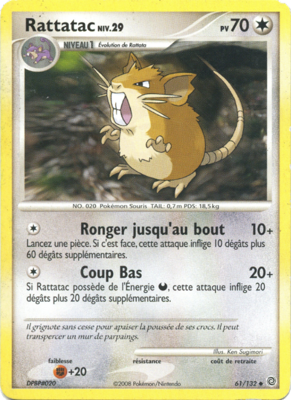 Rattatac 61 — Merveilles Secrètes (French Pokémon TCG card)