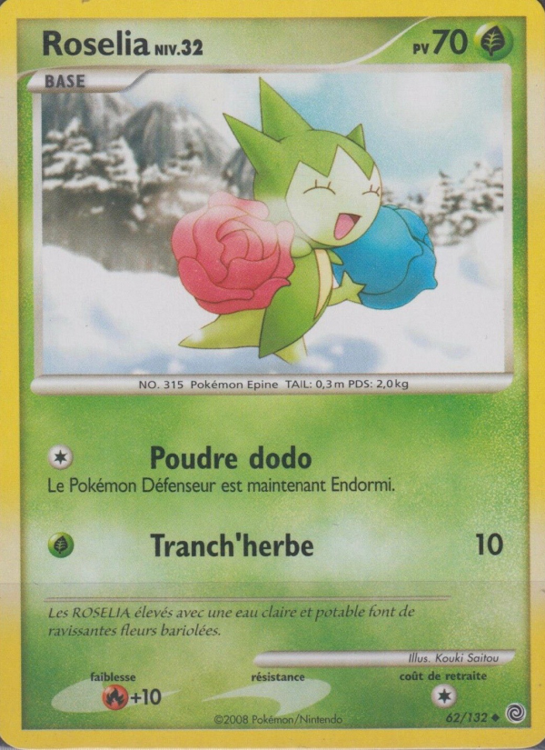 Roselia 62 — Merveilles Secrètes (French Pokémon TCG card)
