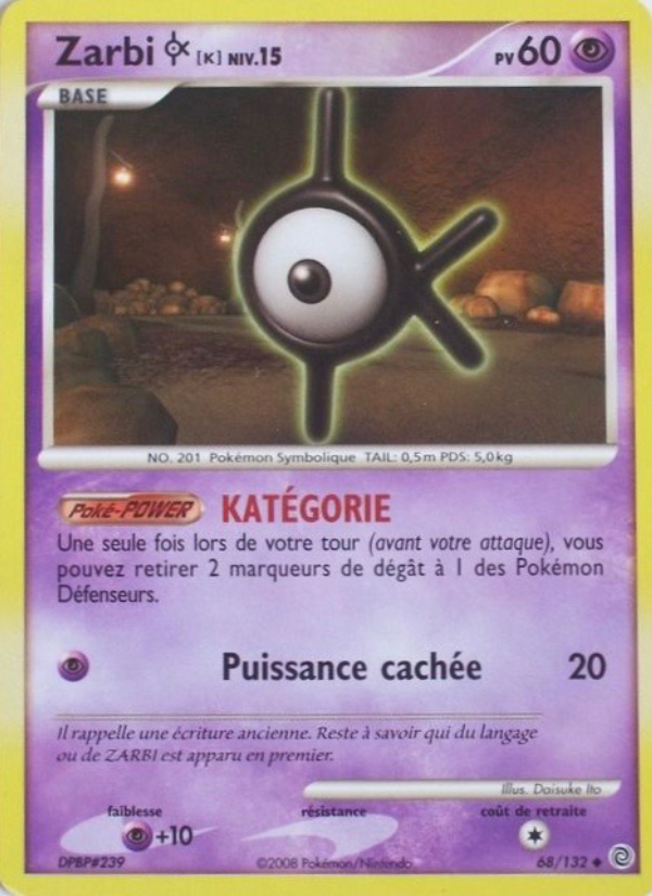 Zarbi K 68 — Merveilles Secrètes (French Pokémon TCG card)