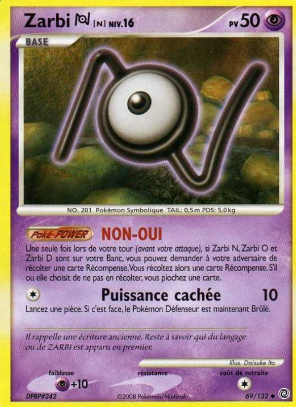 Zarbi N 69 — Merveilles Secrètes (French Pokémon TCG card)