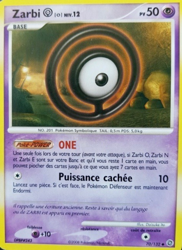 Zarbi O 70 — Merveilles Secrètes (French Pokémon TCG card)