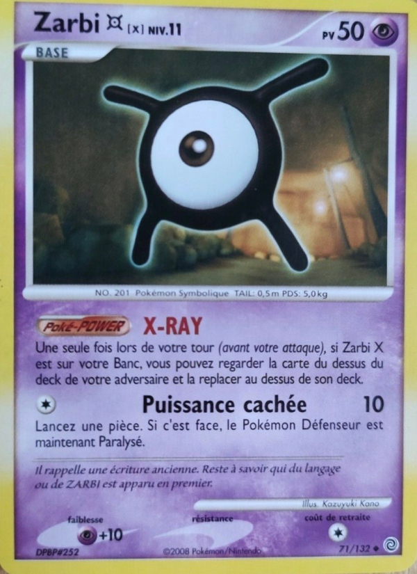 Zarbi X 71 — Merveilles Secrètes (French Pokémon TCG card)