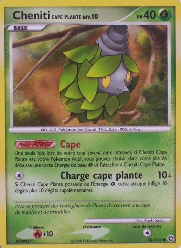 Cheniti Cape Plante 78 — Merveilles Secrètes (French Pokémon TCG card)