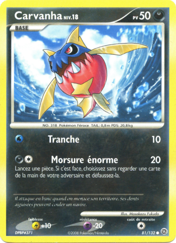 Carvanha 81 — Merveilles Secrètes (French Pokémon TCG card)