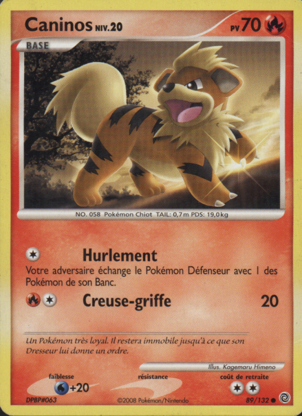 Caninos 89 — Merveilles Secrètes (French Pokémon TCG card)