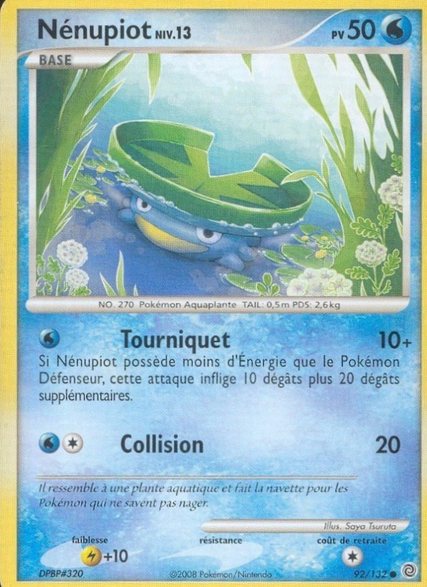 Nénupiot 92 — Merveilles Secrètes (French Pokémon TCG card)