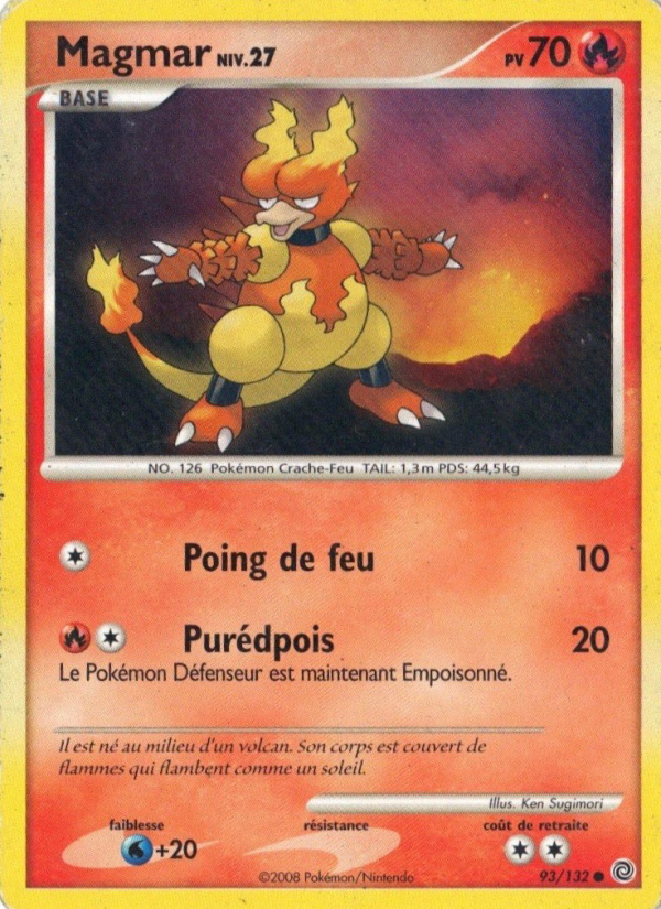 Magmar 93 — Merveilles Secrètes (French Pokémon TCG card)
