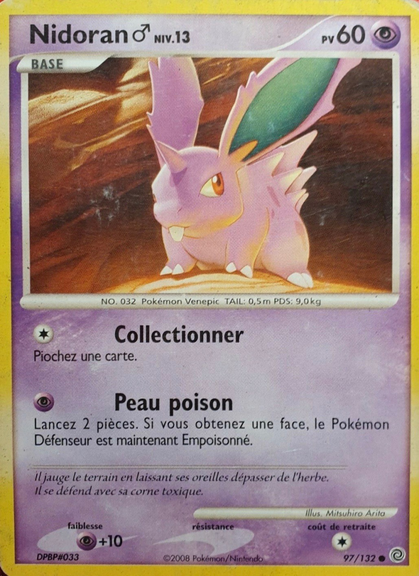 Nidoran♂ 97 — Merveilles Secrètes (French Pokémon TCG card)