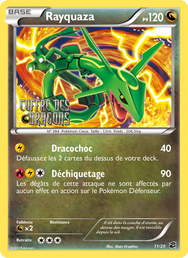 Rayquaza 11 — Coffre des Dragons (French Pokémon TCG card)
