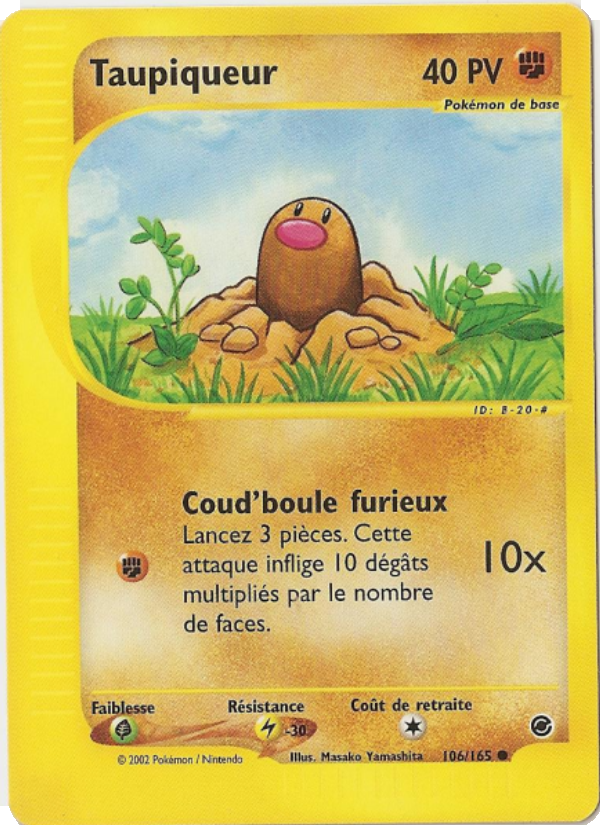Taupiqueur 106 — Expedition (French Pokémon TCG card)