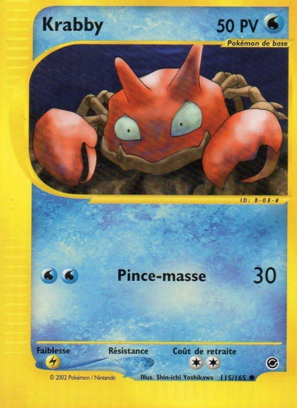 Krabby 115 — Expedition (French Pokémon TCG card)