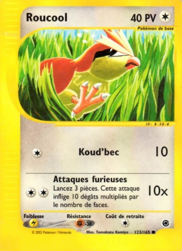 Roucool 123 — Expedition (French Pokémon TCG card)