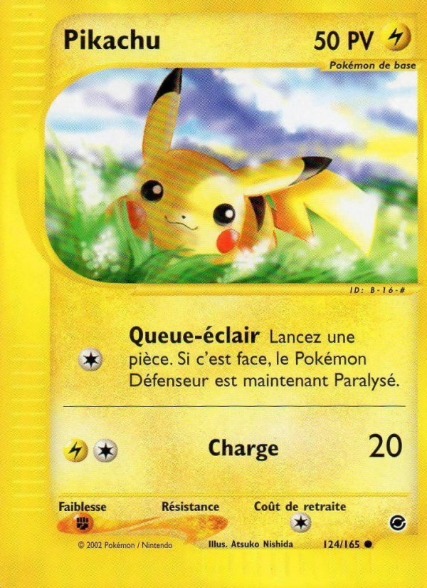 Pikachu 124 — Expedition (French Pokémon TCG card)