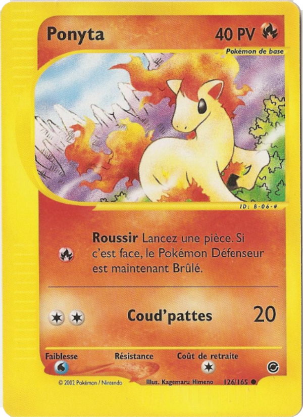Ponyta 126 — Expedition (French Pokémon TCG card)