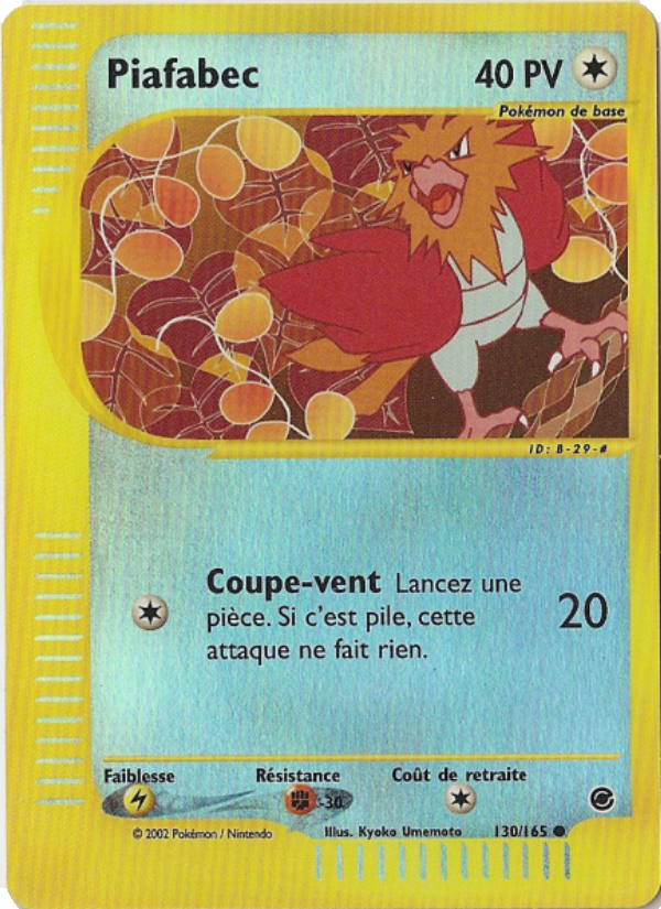 Piafabec 130 — Expedition (French Pokémon TCG card)