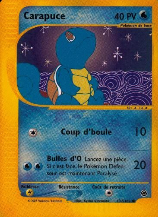 Carapuce 132 — Expedition (French Pokémon TCG card)