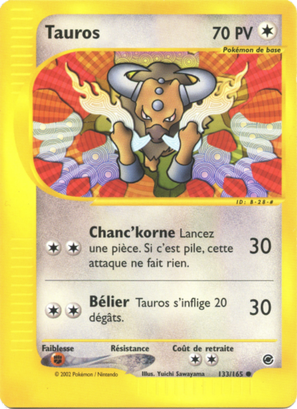 Tauros 133 — Expedition (French Pokémon TCG card)