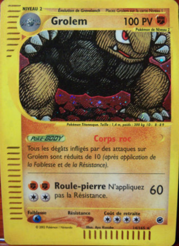 Grolem 14 — Expedition (French Pokémon TCG card)