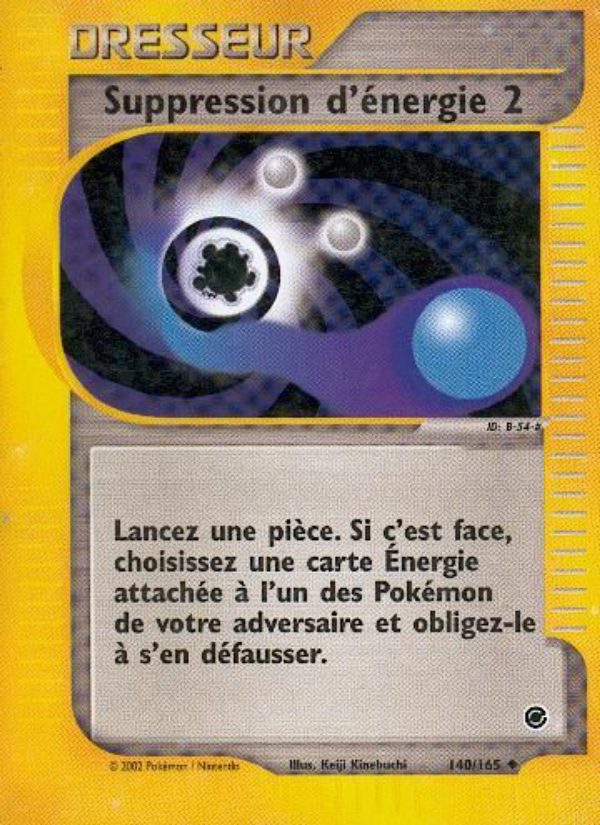 Suppression d'énergie 2 140 — Expedition (French Pokémon TCG card)