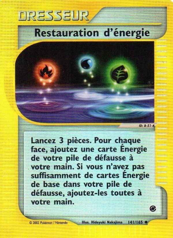 Restauration d'énergie 141 — Expedition (French Pokémon TCG card)