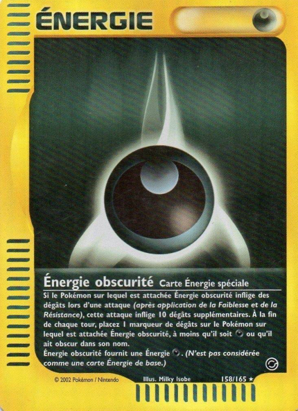 Énergie obscurité 158 — Expedition (French Pokémon TCG card)
