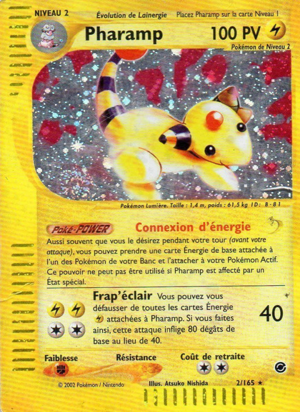 Pharamp 2 — Expedition (French Pokémon TCG card)