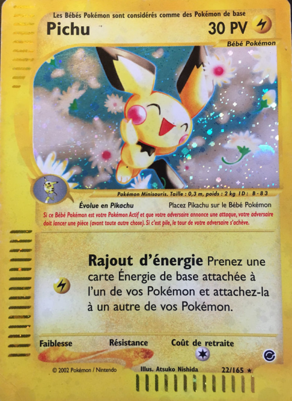 Pichu 22 — Expedition (French Pokémon TCG card)