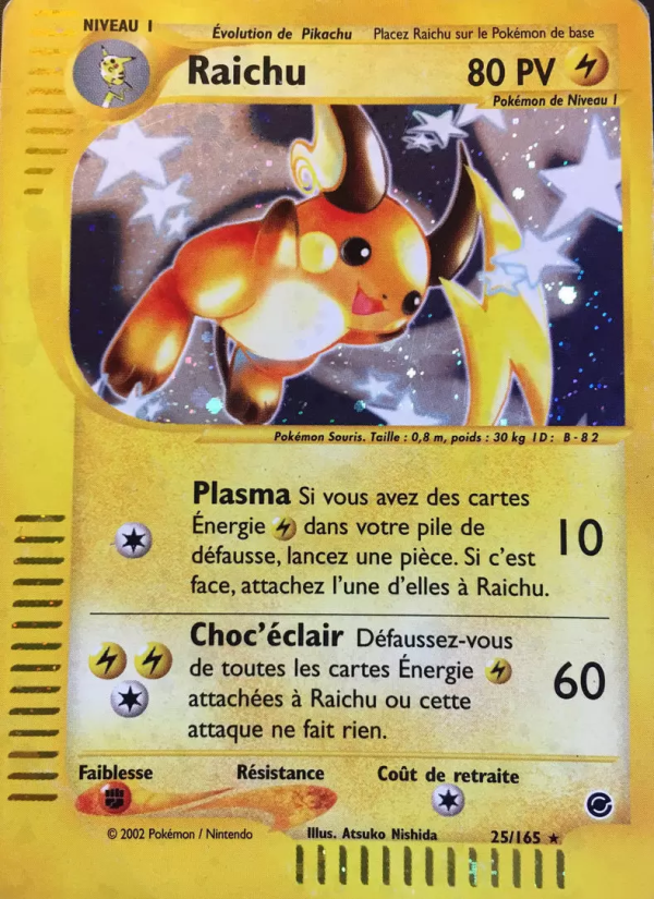 Raichu 25 — Expedition (French Pokémon TCG card)