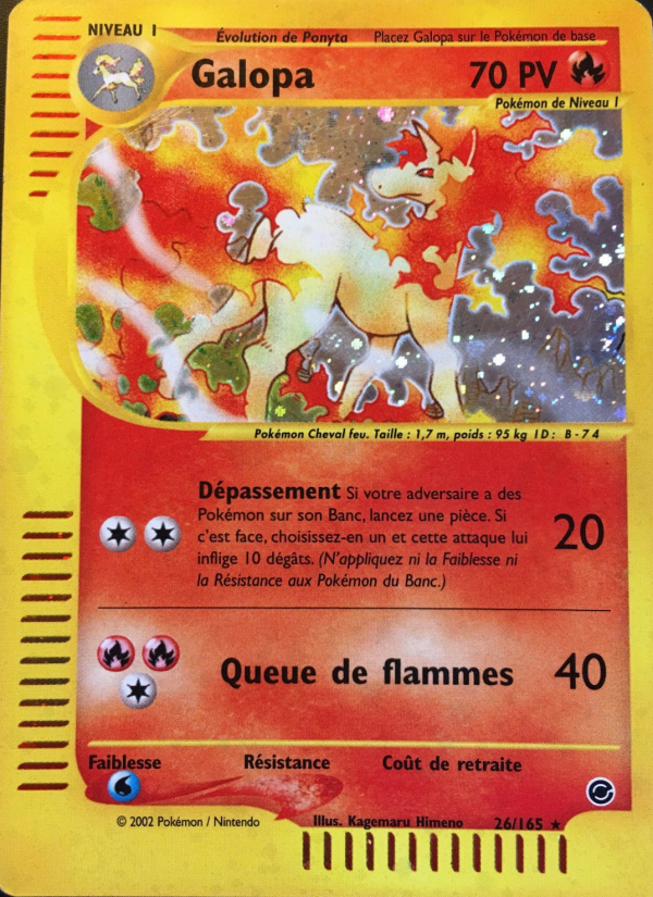 Galopa 26 — Expedition (French Pokémon TCG card)