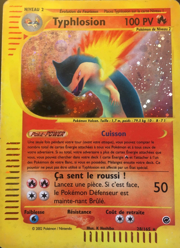 Typhlosion 28 — Expedition (French Pokémon TCG card)