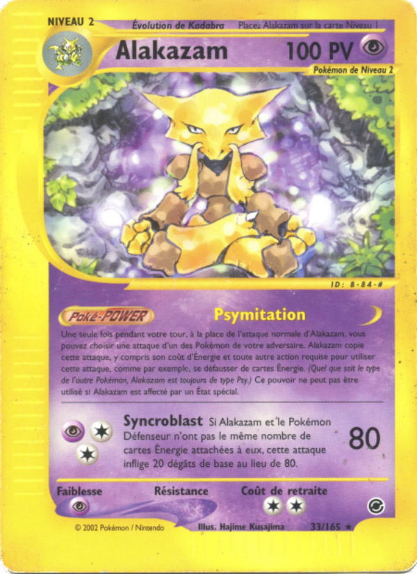 Alakazam 33 — Expedition (French Pokémon TCG card)