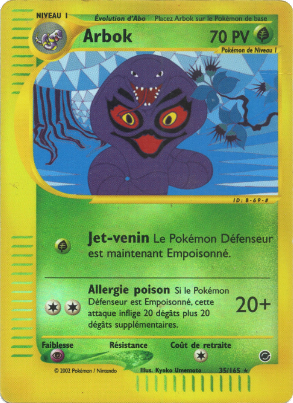 Arbok 35 — Expedition (French Pokémon TCG card)