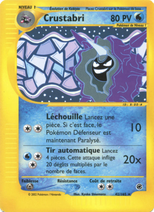 Crustabri 42 — Expedition (French Pokémon TCG card)
