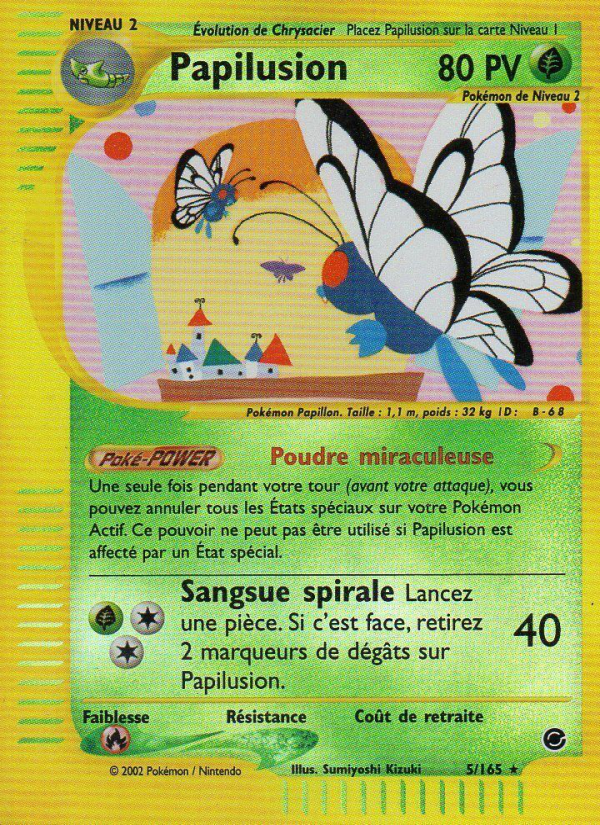 Papilusion 5 — Expedition (French Pokémon TCG card)