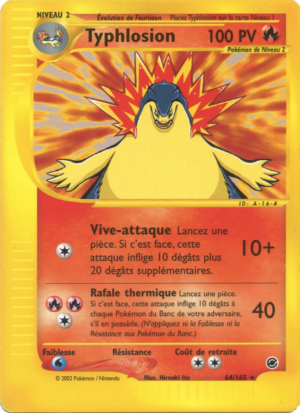 Typhlosion 64 — Expedition (French Pokémon TCG card)