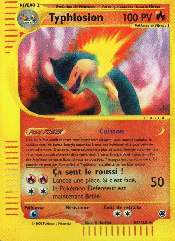 Typhlosion 65 — Expedition (French Pokémon TCG card)