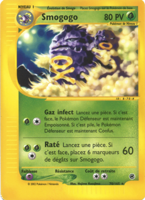 Smogogo 70 — Expedition (French Pokémon TCG card)