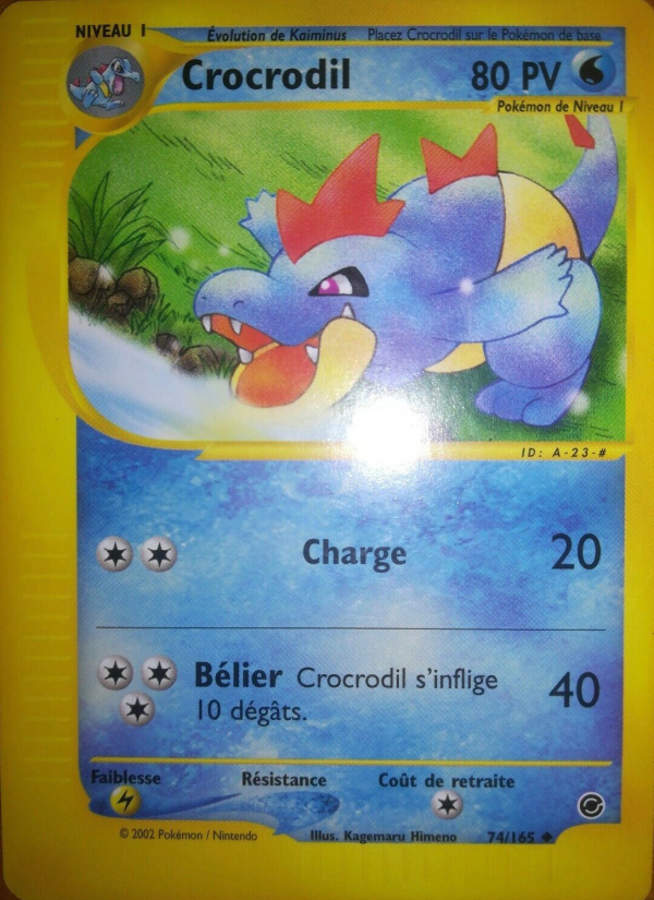 Crocrodil 74 — Expedition (French Pokémon TCG card)
