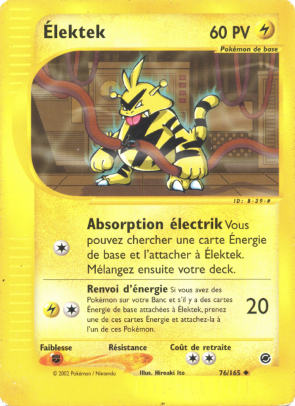 Élektek 76 — Expedition (French Pokémon TCG card)