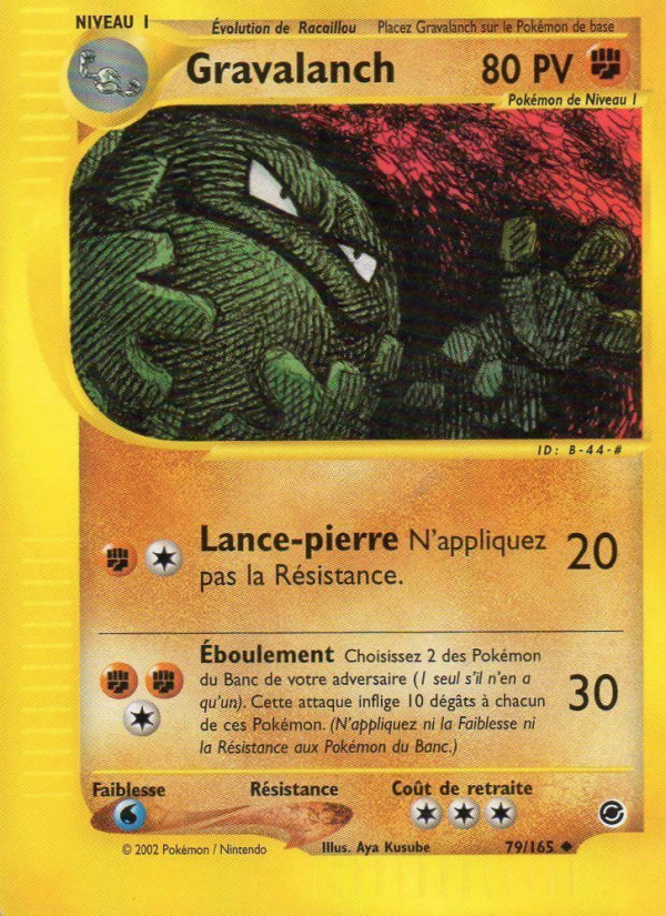 Gravalanch 79 — Expedition (French Pokémon TCG card)