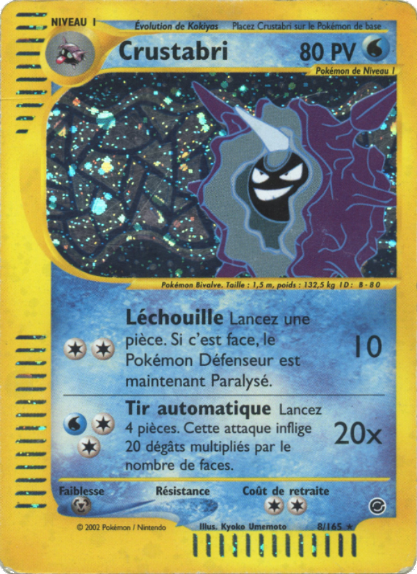 Crustabri 8 — Expedition (French Pokémon TCG card)