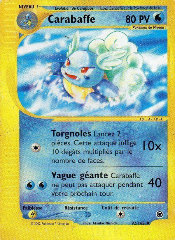 Carabaffe 92 — Expedition (French Pokémon TCG card)