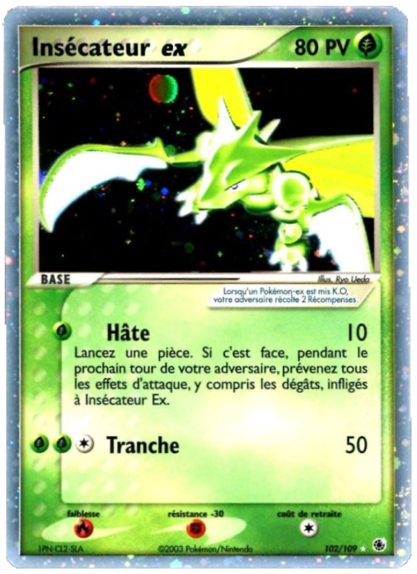 Insécateur ex 102 — EX Rubis & Saphir (French Pokémon TCG card)