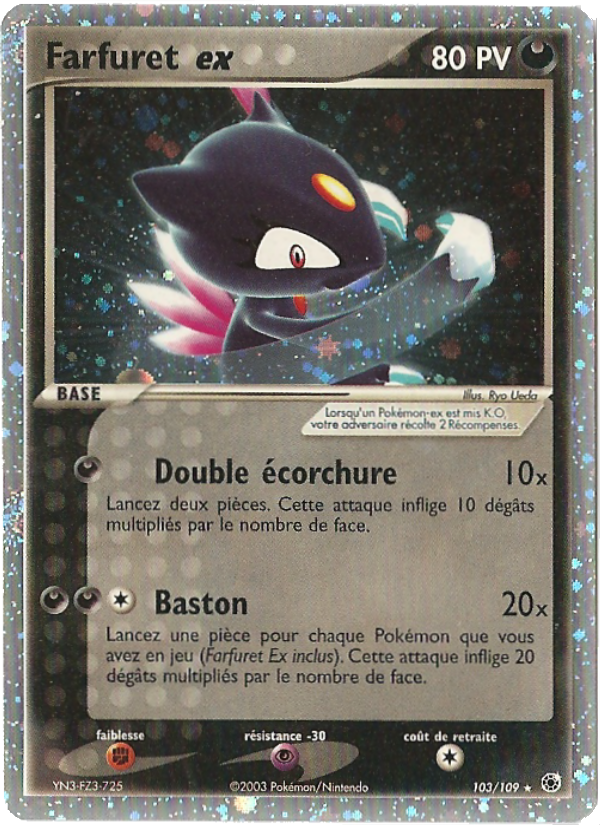 Farfuret ex 103 — EX Rubis & Saphir (French Pokémon TCG card)