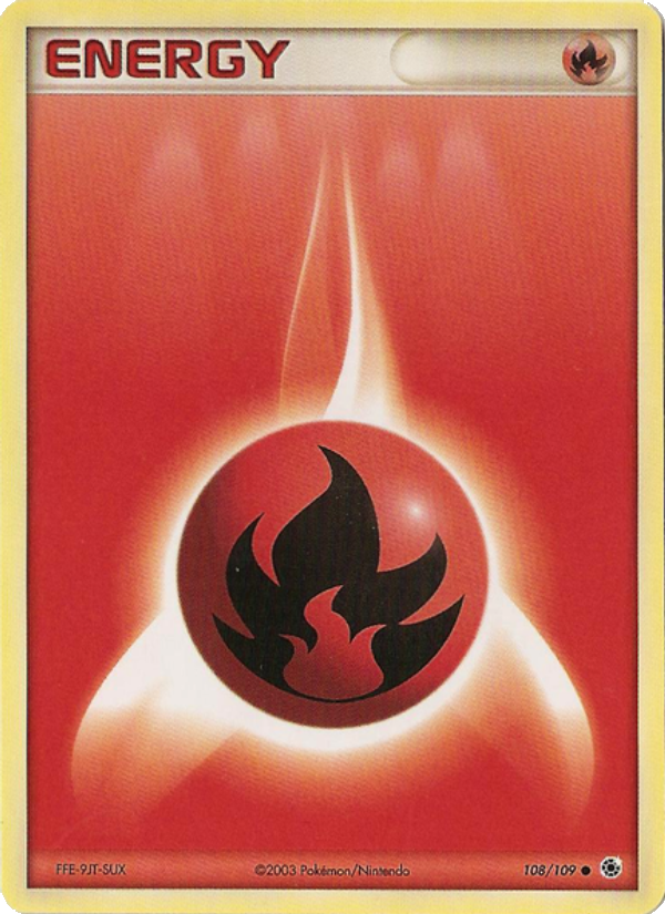 Énergie Feu 108 — EX Rubis & Saphir (French Pokémon TCG card)
